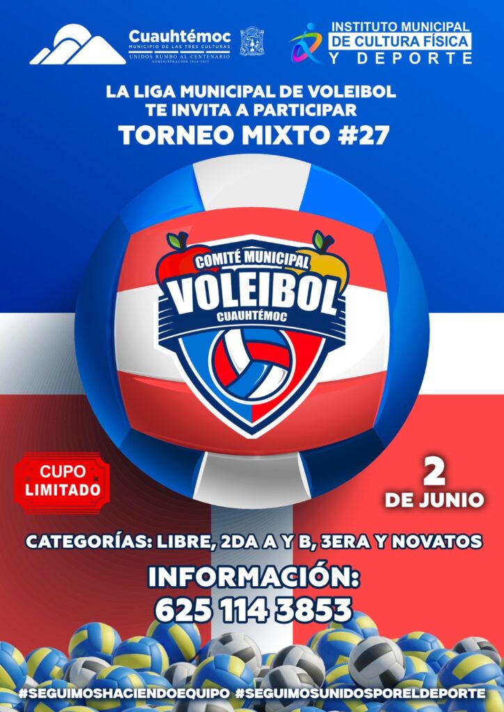Invitan a participar en el torneo municipal de voleibol – Contacto ...